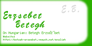 erzsebet betegh business card